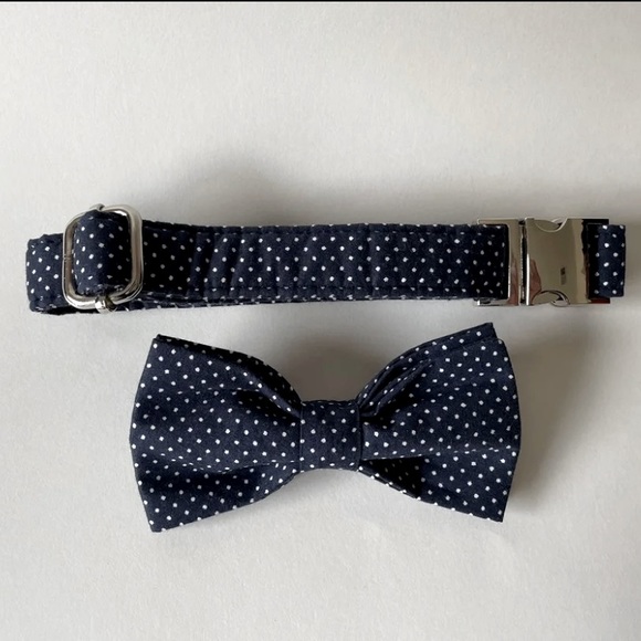Pet Polka Dot Bow Tie Collar - Picture 7 of 9